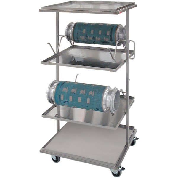 Trolley-rack for cylindrical screens WSC