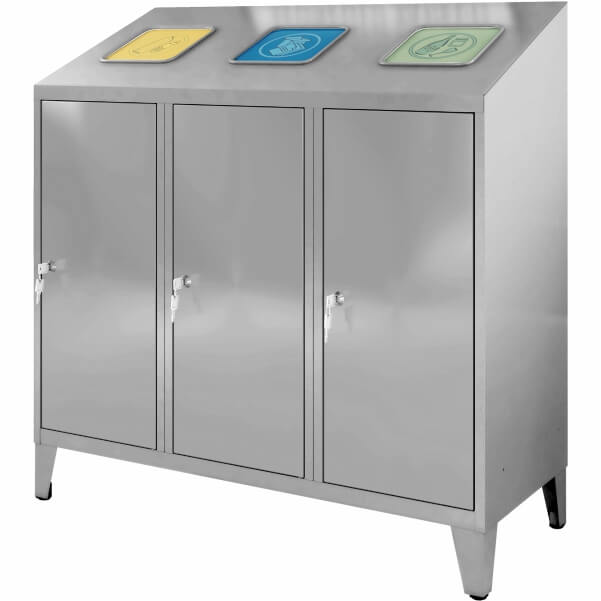 Metal recycling bin MPO-3